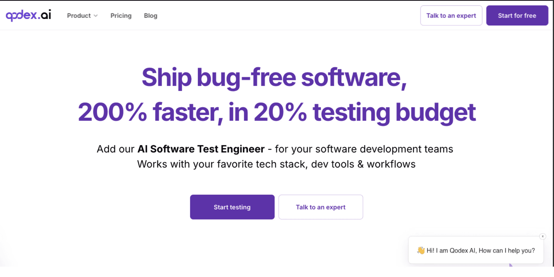 Qodex.ai - An AI SoftwareTest Engineer