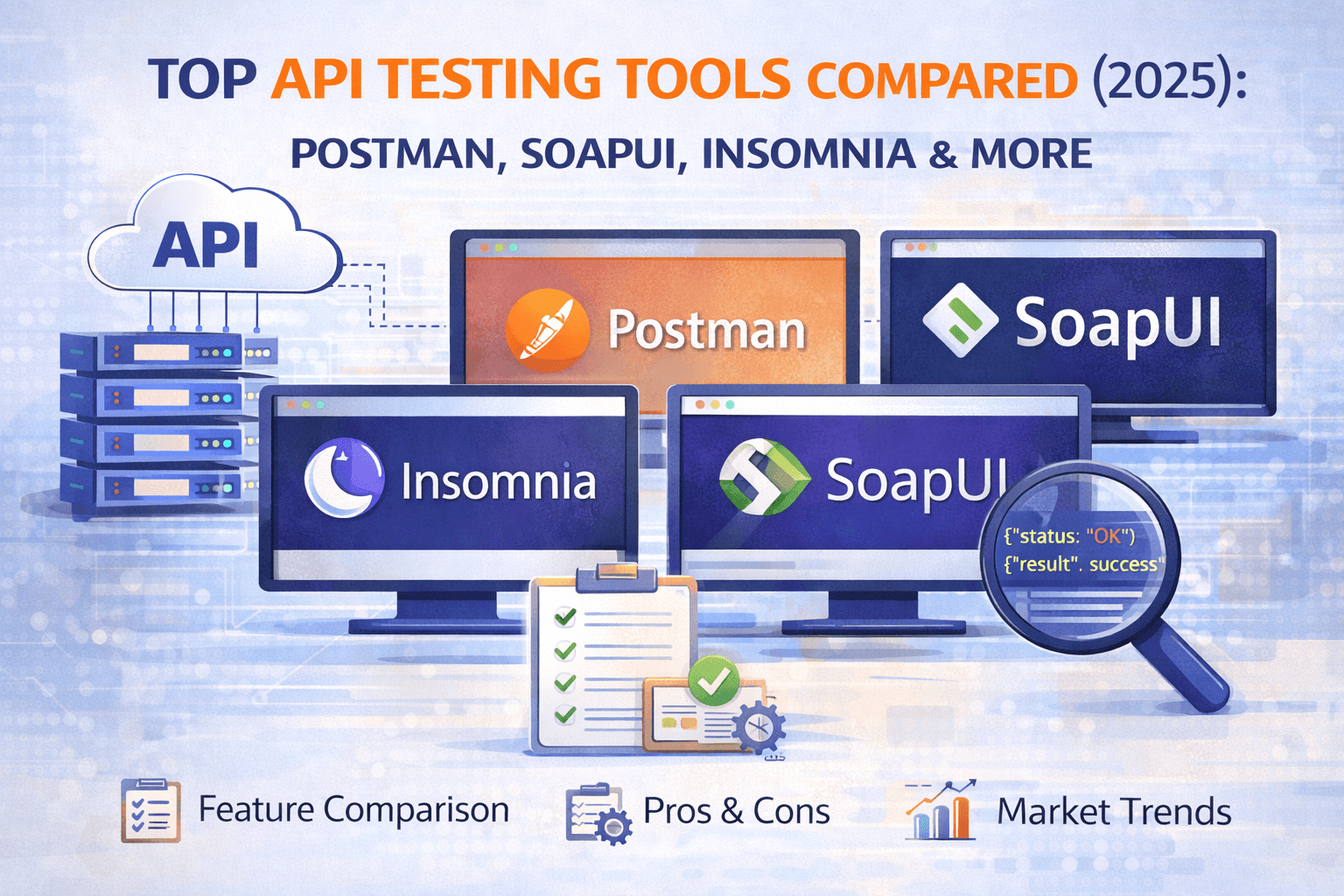 Top API Testing Tools Compared (2025): Postman, SoapUI, Insomnia & More