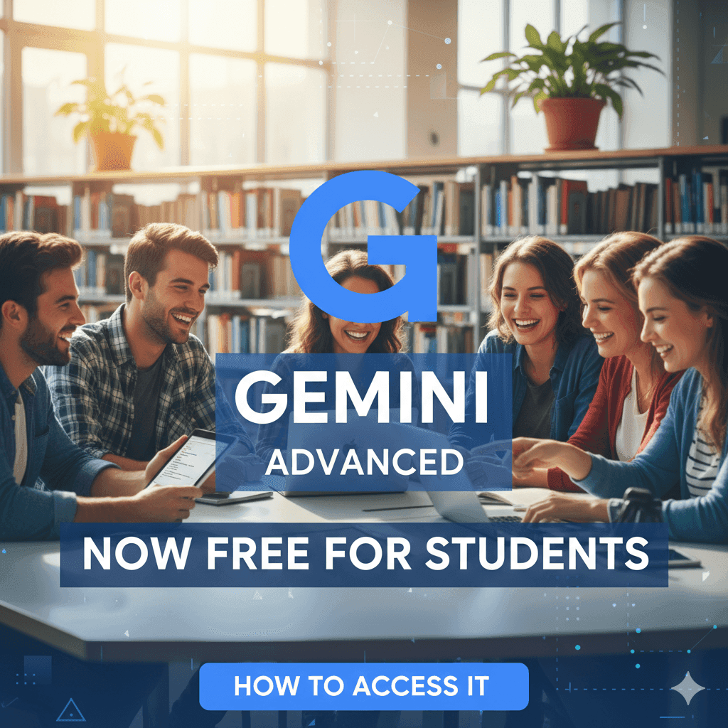 Google Gemini Advanced Agora Gratuito para Estudantes - Como Acessar