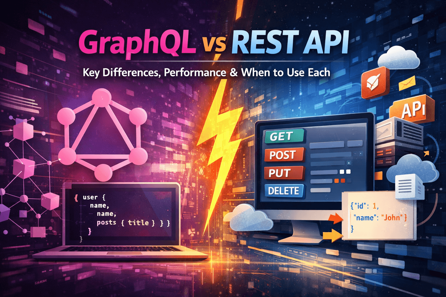 GraphQL vs REST API: Key Differences, Performance & When to Use Each