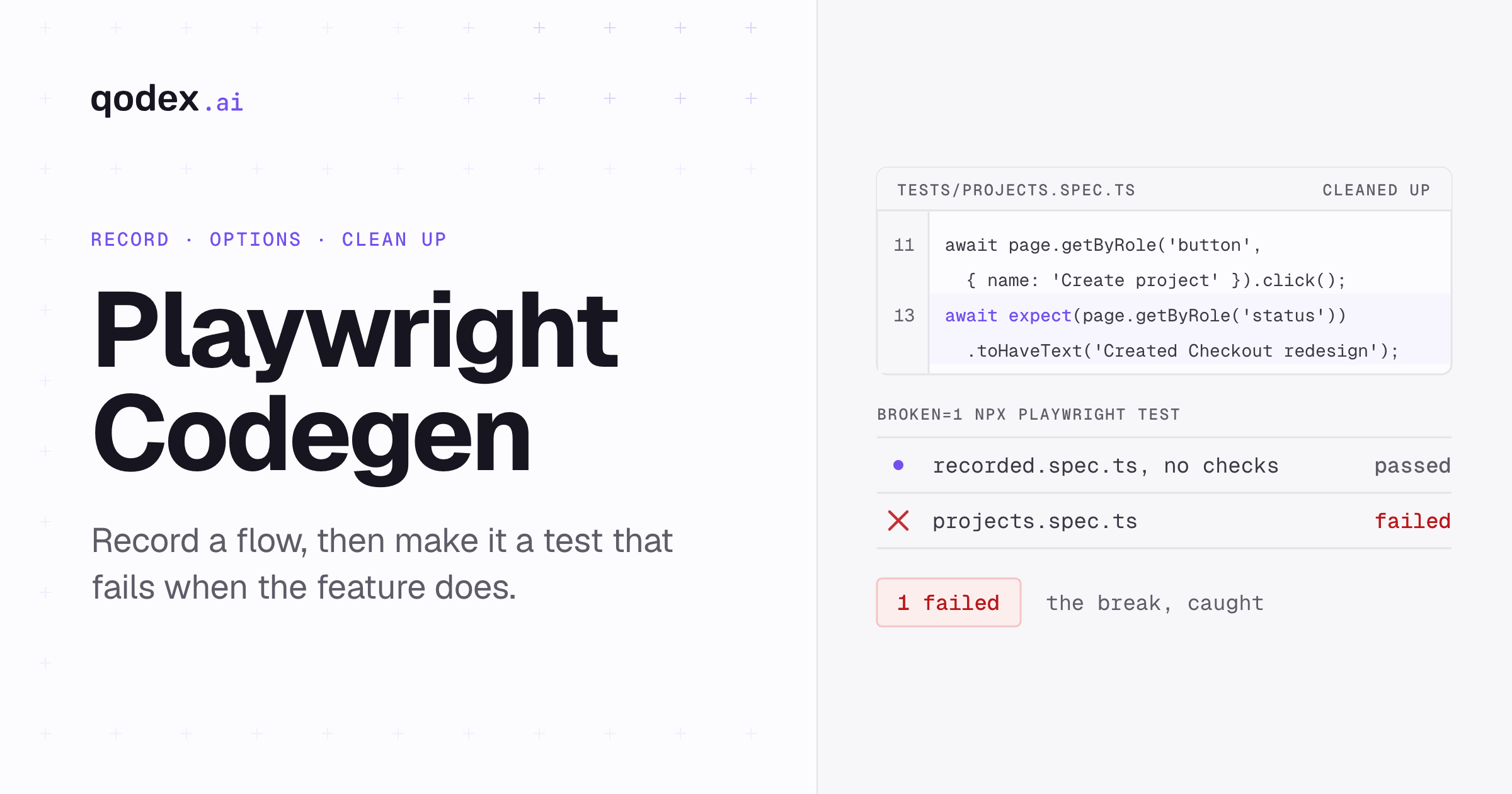 Playwright Codegen: Record and Clean Up a Test