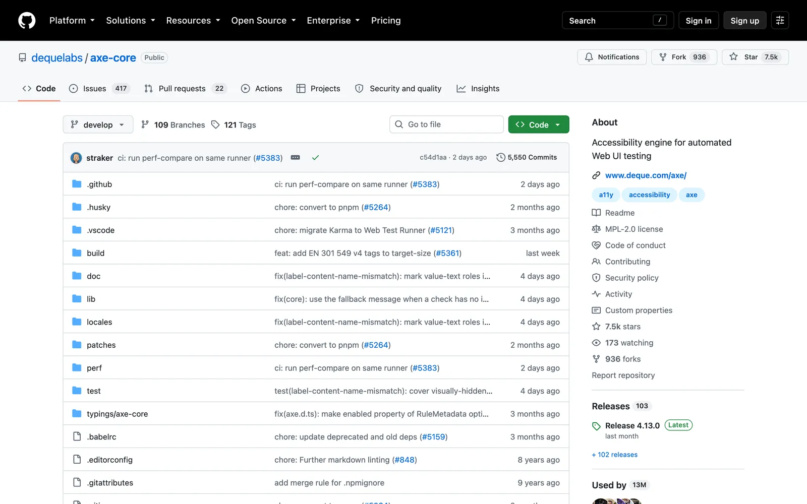 aXe Accessibility Testing API repository: Accessibility engine for automated Web UI testing