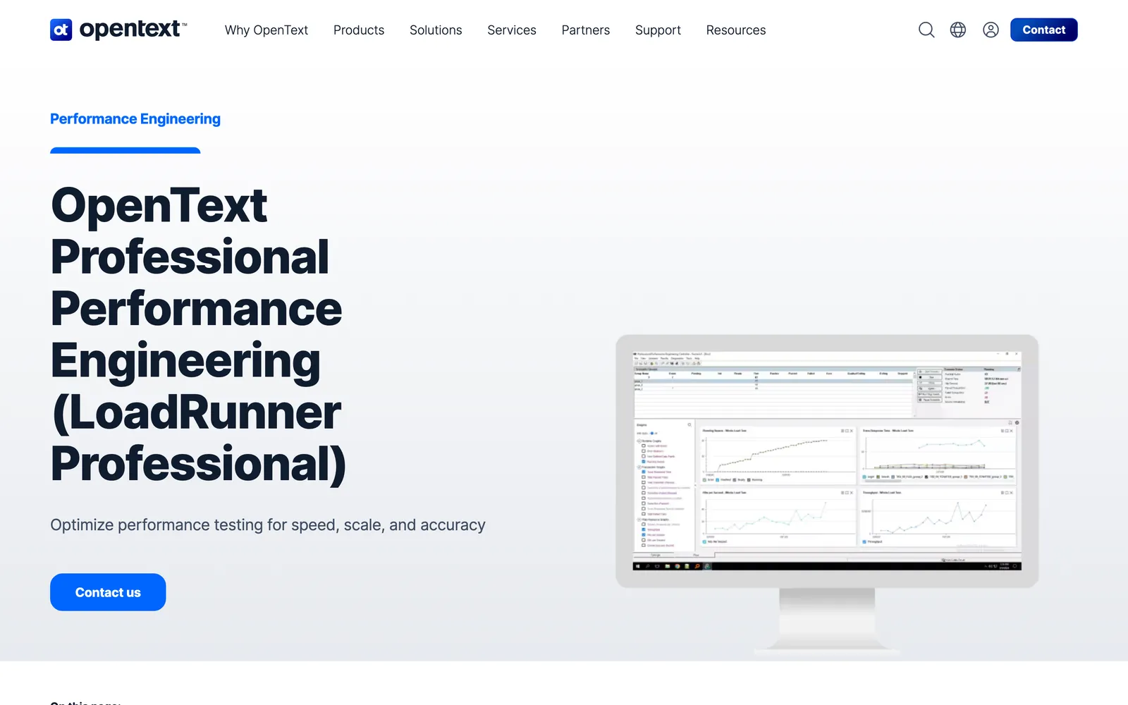 LoadRunner homepage: OpenText Professional Performance Engineering (LoadRunner Professional)