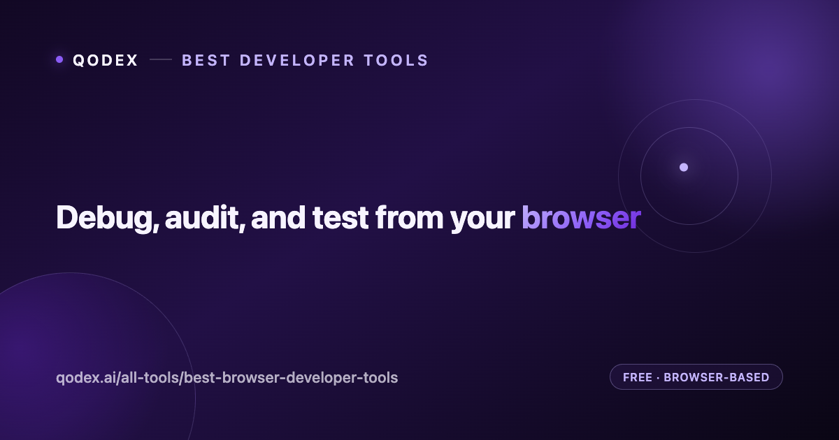Best Browser Developer Tools and Generators in 2026